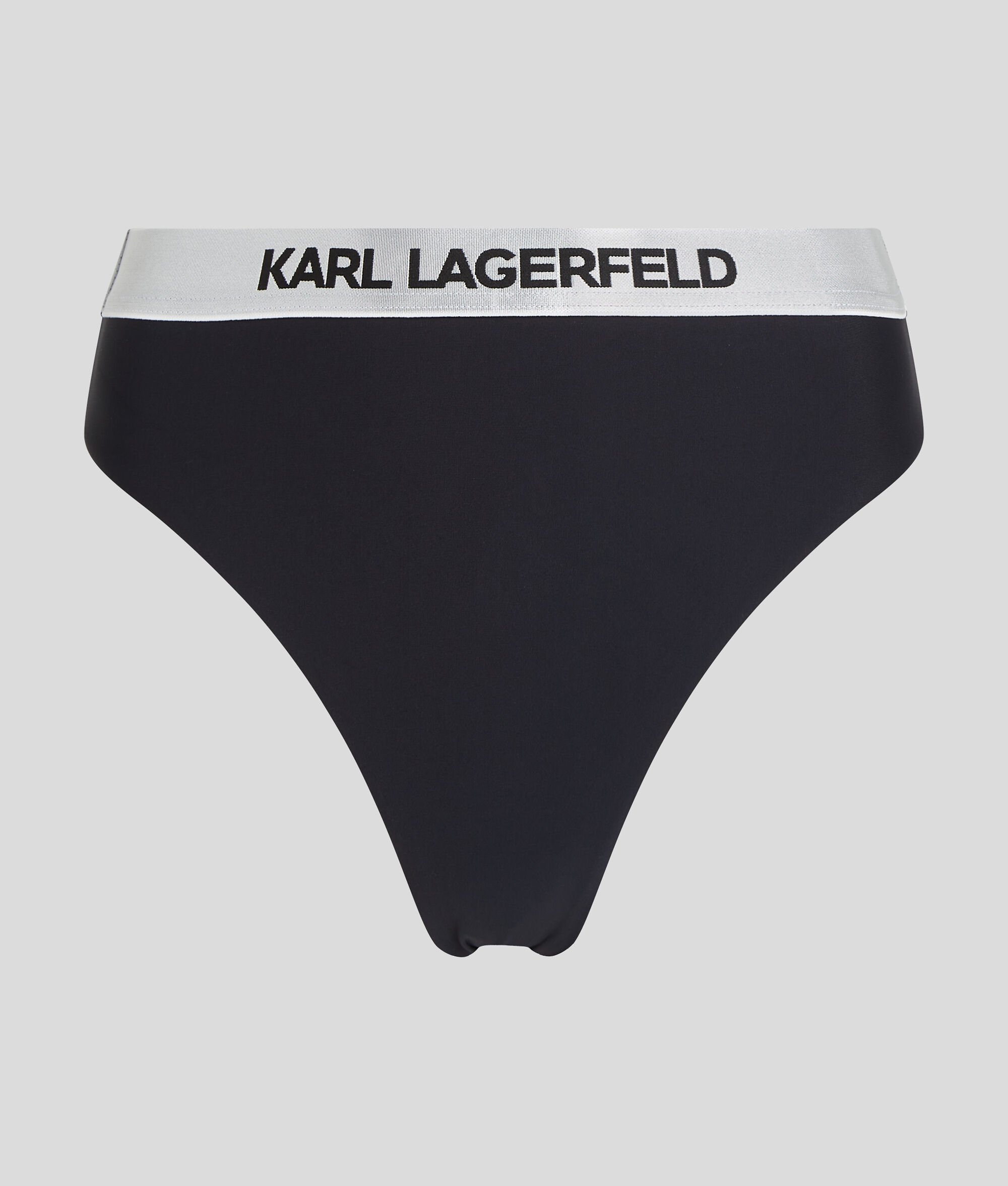 (image for) High Quality KARL LOGO HIGH-RISE BIKINI BOTTOMS